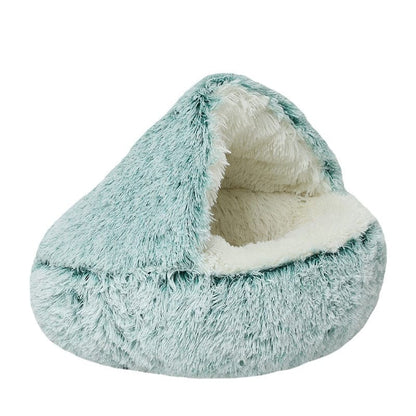CozyNook Plush Fluffy - Dog and Cats Round Bed