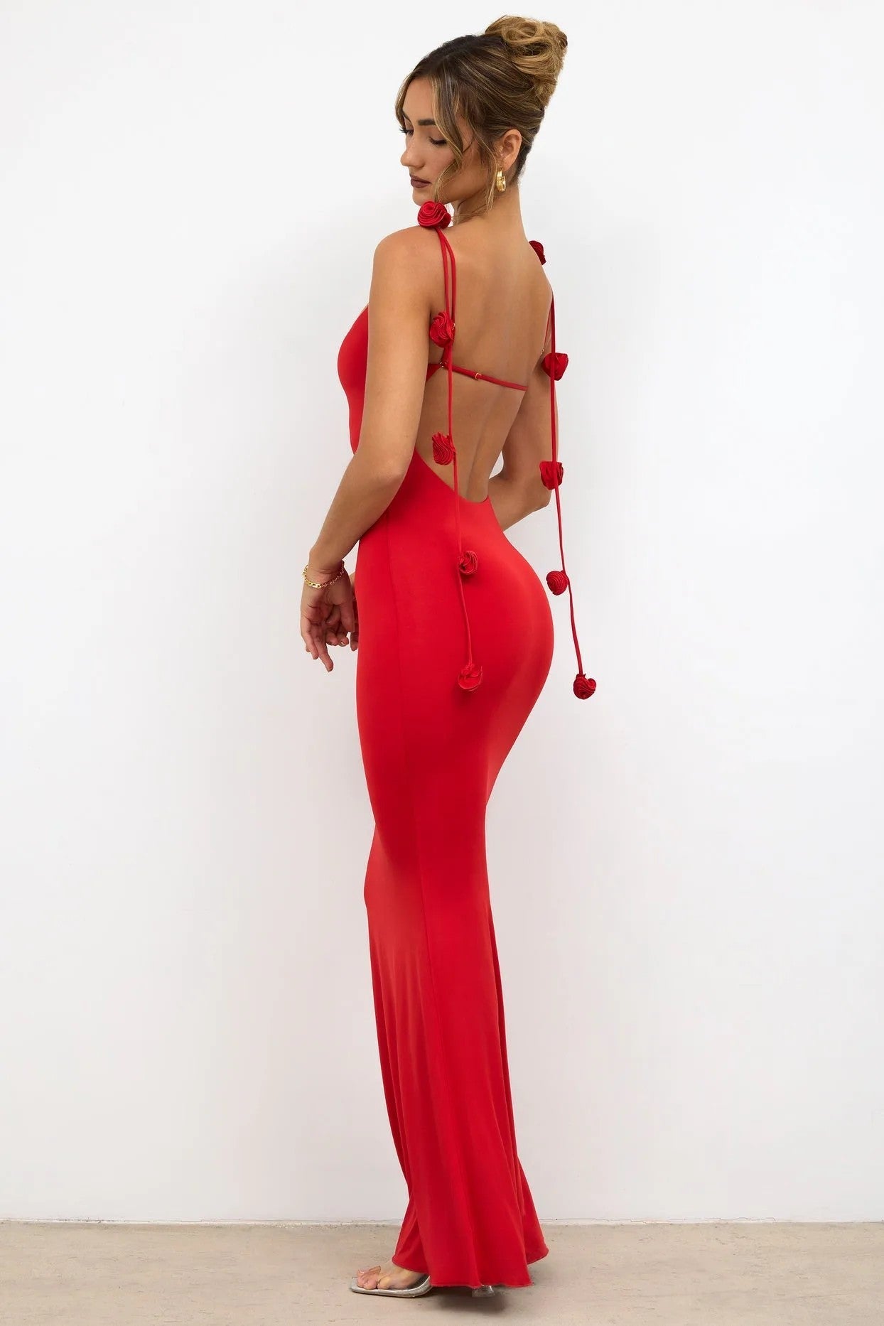 Scarlet Rose Backless Gown