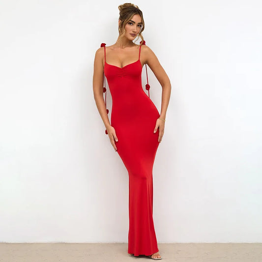 Scarlet Rose Backless Gown