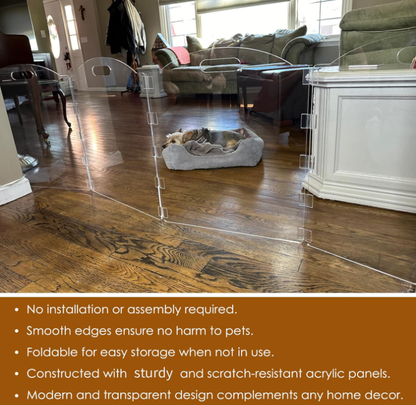 Clear Acrylic Pet Gate